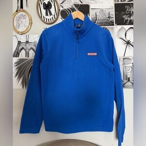 Vineyard Vines Men's Royal Blue Zip-Up Sweater